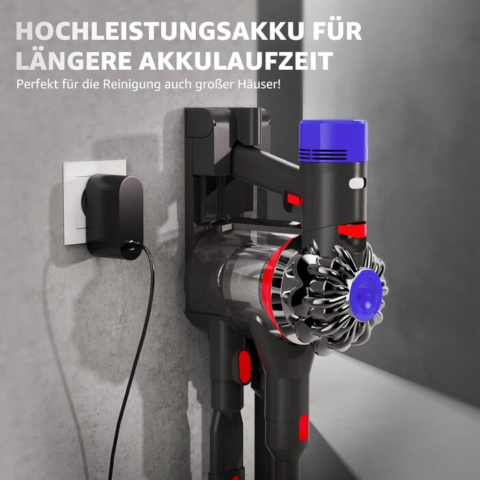 Акумулятор для пилососа Dyson V8 Absolute/Animal/Motorhead/Fluffy (V8) - покращений, з карбоновим волокном + 5 фільтрів + 2 гвинти