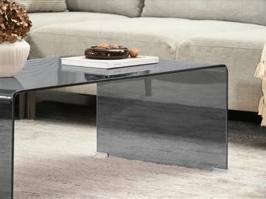 Журнальний стіл Mebel-Partner прямокутний 110 x 60 x 40 см, антрацит/графіт/сірий