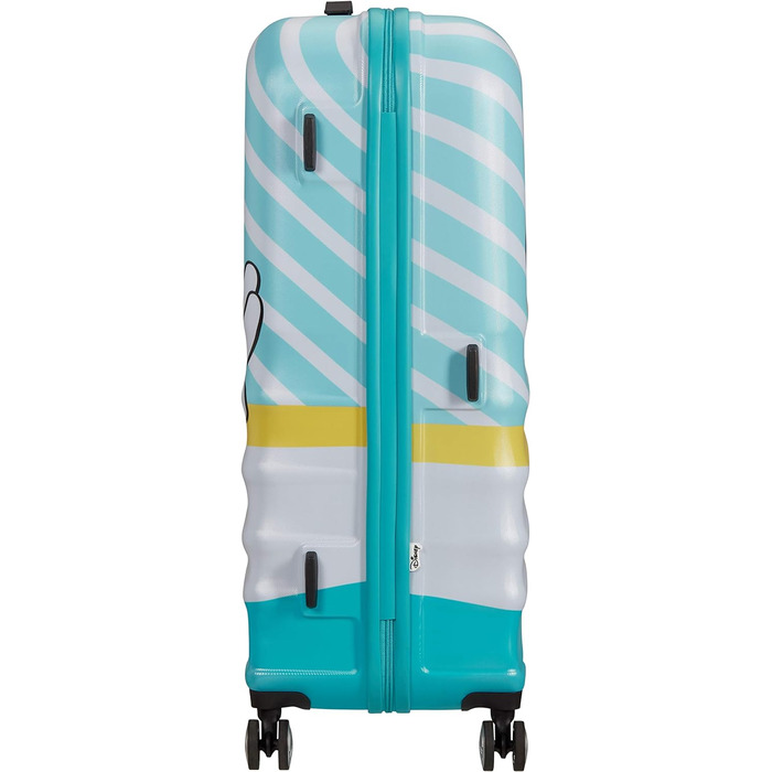 Валіза American Tourister Wavebreaker Disney Mickey Blue Kiss 77 см, 96 л, багато кольорів, спінер