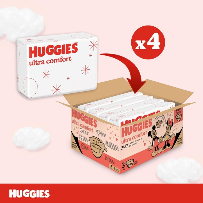Підгузки Huggies Little Movers розмір 5 (11-25 кг), суперпоглинаючі, дизайн Disney, Giga-Pack, 126 шт.