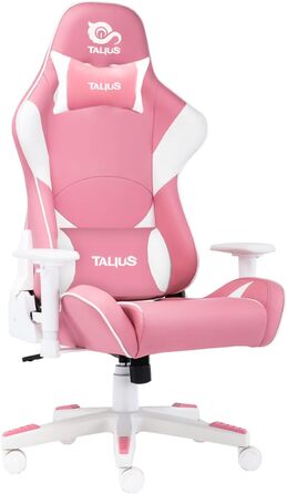 Ігрове крісло TALIUS Dragonfly, рожеве, пластик