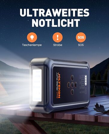 Powerbank для автомобіля Starthilfe 5000A з компресором 150PSI, 12V для бензину та дизеля (10.0L), LED, USB-C