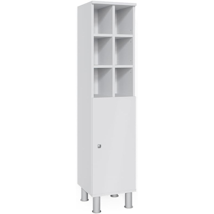 Пенал для ванної Vicco Fynn білий 30x130,6 см, велика дверцята