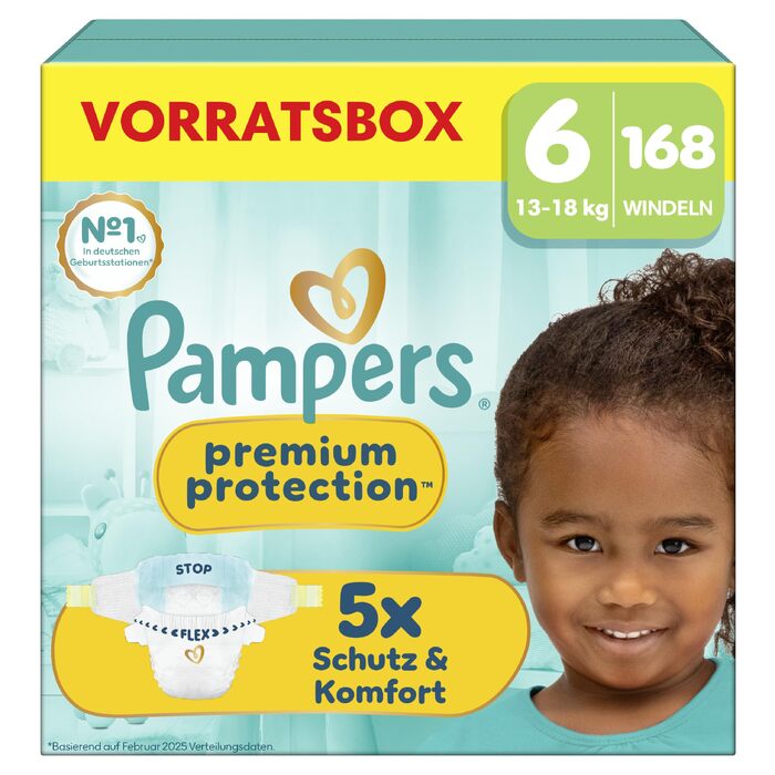 Підгузки Pampers Premium Protection розмір 6, 144 шт, для дітей від 13 до 18 кг