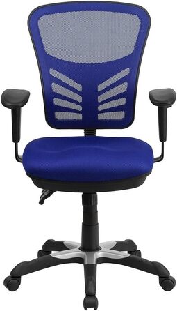 Офісне крісло Flash Furniture, металеве, синє, 69x65x112 см