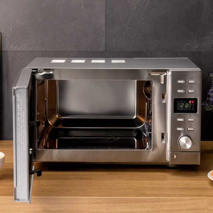 Мікрохвильова піч Cecotec GrandHeat 2500 Flatbed Touch White 800 Вт 20 л з сенсорним керуванням та 8 програмами