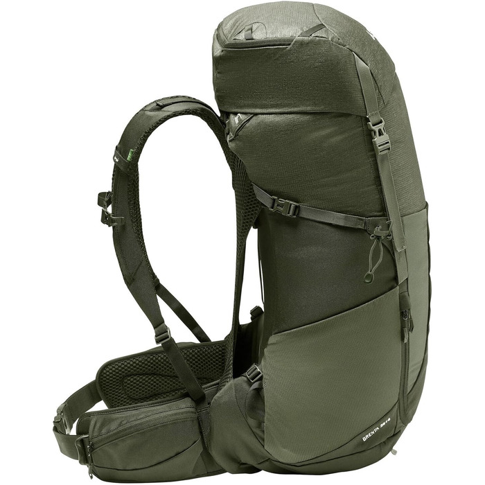 Туристичний рюкзак VAUDE Brenta 36+6 л, водонепроникний, унісекс, з дощовиком, зручний трекінговий рюкзак з органайзером, колір хакі