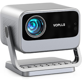 Проектор VOPLLS A-20000L 4K 1080P з автофокусом та корекцією трапецеїдальних спотворень, 28000 Люмен, WiFi6, Bluetooth, Dolby Audio, для дому та вулиці