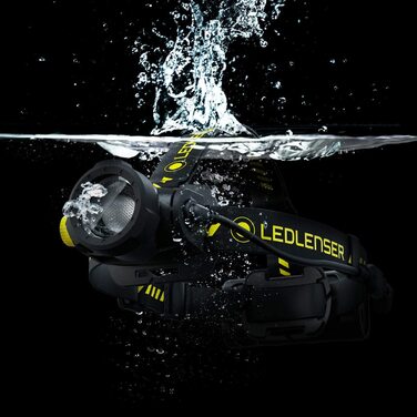 Налобний ліхтар Ledlenser H15R Work, 2500 люмен, LED, акумуляторний, IP67, високий CRI, фокусування, димер, дальність 250 м, з кріпленням на шолом та USB-магнітною зарядкою