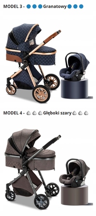 Дитячий візок Cichoszki Premium Black 3в1