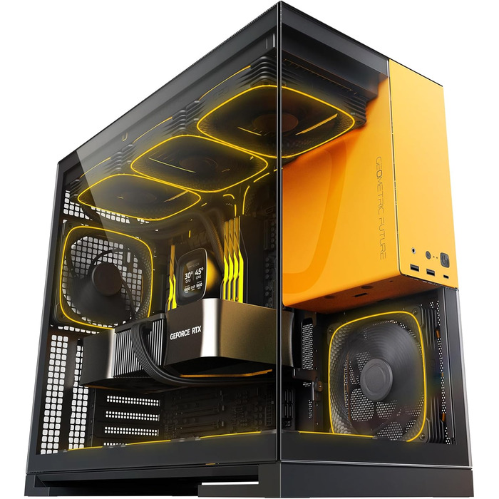 Корпус для ПК Geometric Future M5, загартоване скло, Mid Tower, E