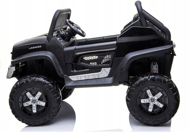Дитяче електромобіле Mercedes Unimog, чорний, LEAN CARS