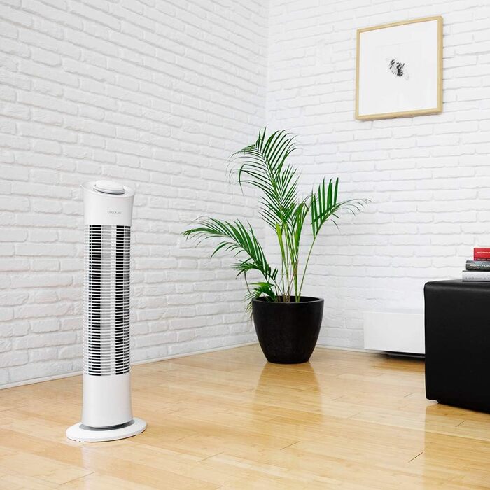 Вентилятор Cecotec EnergySilence 790 Skyline 50W, 76 см, механічний, з таймером, білий