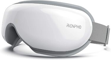 Масажер для очей RENPHO Eyeris 1 з підігрівом, вібрацією та Bluetooth, для зменшення темних кіл та сухості очей, покращує сон, зелений колір