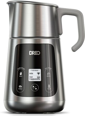 Електричний спінювач молока Dreo BaristaMaker 800 мл - для кави, лате-арт, автоматичний спінювач молока, трав'яного молока