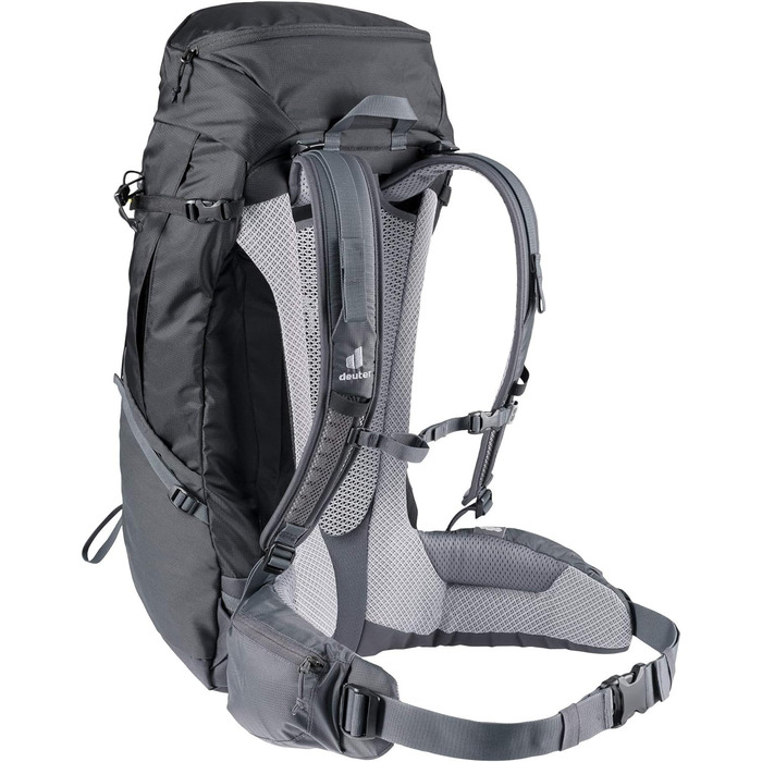 Рюкзак Deuter Futura Pro 42 EL, 42 л, чорний/графіт, для трекінгу та походів, великий розмір