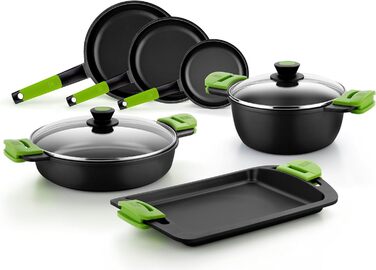 Гриль Prior Asador з алюмінієвого лиття, 28 см, індукційний, з решіткою-грилем