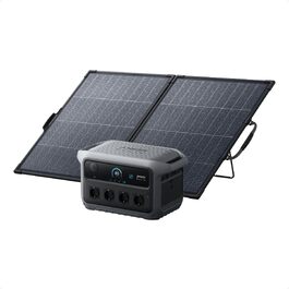 Портативна зарядна станція Anker SOLIX C2000 Gen 2, 2048Вт-год, 2400Вт (пік 4000Вт), LiFePO4 акумулятор, сонячний генератор для кемпінгу та дому (C2000 Gen2+200W)