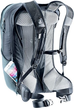 Велосипедний рюкзак Deuter Race Air 14+3 л, Atlantic-Ink, легкий, вентиляція спини