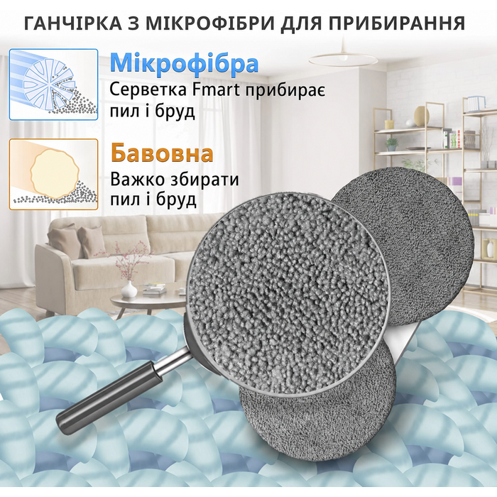 Робот для миття вікон Fmart T10 з автоматичним двостороннім розпиленням, інтелектуальною навігацією, трьома рівнями захисту, дистанційним керуванням, для всіх гладких поверхонь, у комплекті 10 серветок