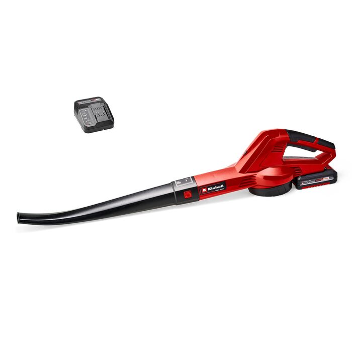 Акумуляторний повітродув Einhell GC-CL 18 Li E Kit Power X-Change (18 В, 210 км/год, регулювання швидкості, Softgrip, акумулятор 2.0 Ач + зарядний пристрій)
