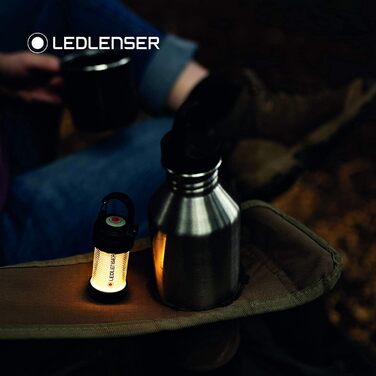 Ліхтар Ledlenser ML4 Warm Light LED, акумуляторний, 300 люмен, до 40 годин, червоне світло, карабін, для кемпінгу та вулиці