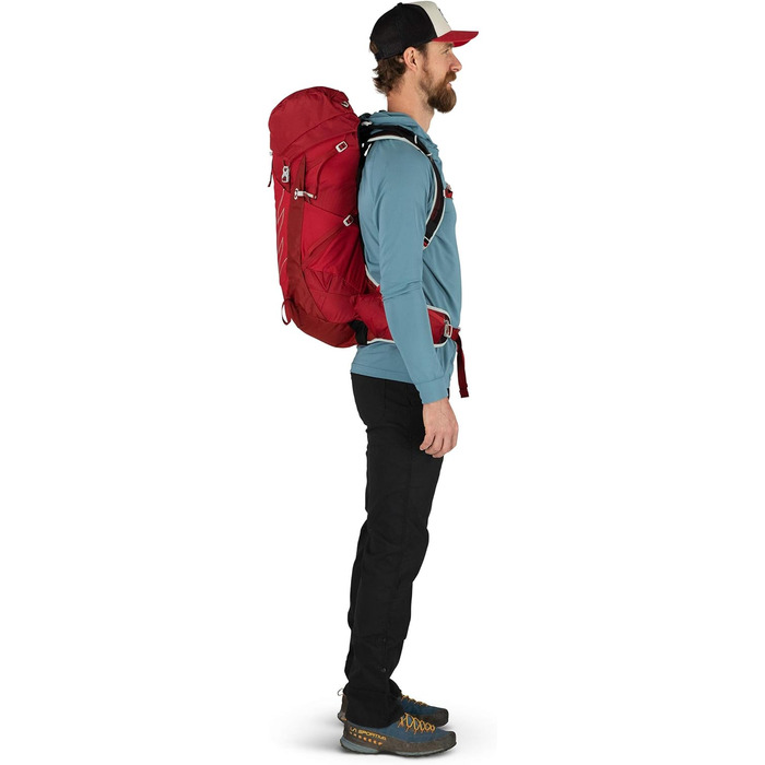 Туристичний рюкзак Osprey Talon 33 для чоловіків L-XL, червоний