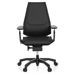 Офісне крісло GENIDIA BLACK з екошкіри, чорне hjh OFFICE