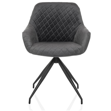 Стілець обідній ELVERUM Velvet Grey hjh LIVING