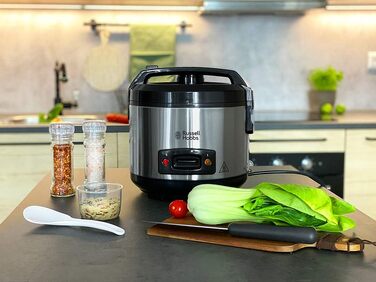 Рисоварка Russell Hobbs 27080-56 з функцією приготування на парі, 1.2л, чаша з антипригарним покриттям, нержавіюча сталь