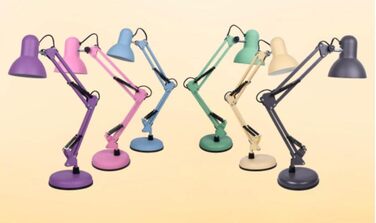 Настільна лампа Bel Air Home Antigona Flexo LED, ретро-вінтаж, E27, USB, металева, жовта, матова, енергозберігаюча, для офісу, спальні, читання (без лампочки)