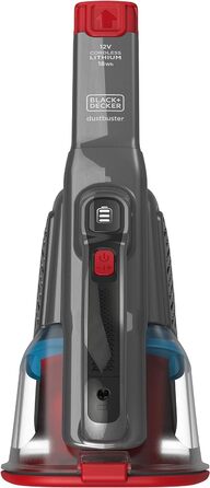 Акумуляторний ручний пилосос BLACK+DECKER 12V, безмішковий, циклонний, з довгою та висувною щілинною насадкою, зарядна станція