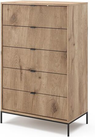 Комод Vicco Eliza Дуб Вікінг 76x120 см з 5 шухлядами