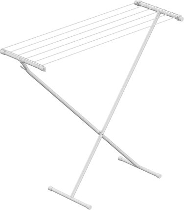 Сушарка для білизни Rörets Compact, 90x32x83 см, 5,5 м, біла, міцна та компактна, гачок для зберігання, шведська якість