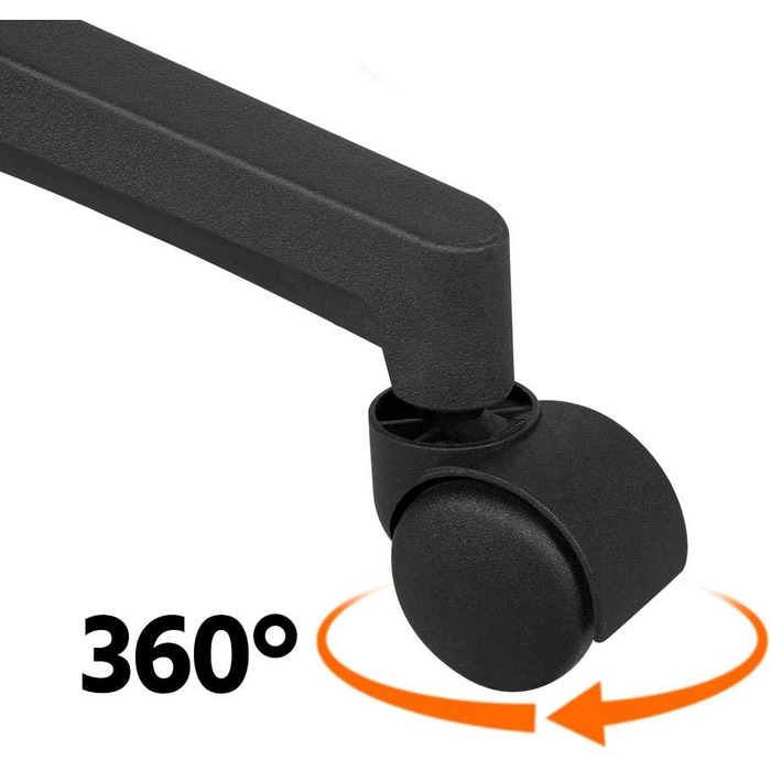 Офісне крісло Yaheetech, ергономічне, з дихаючою сітчастою спинкою, підлокітниками, регулюванням висоти та функцією гойдання, чорне