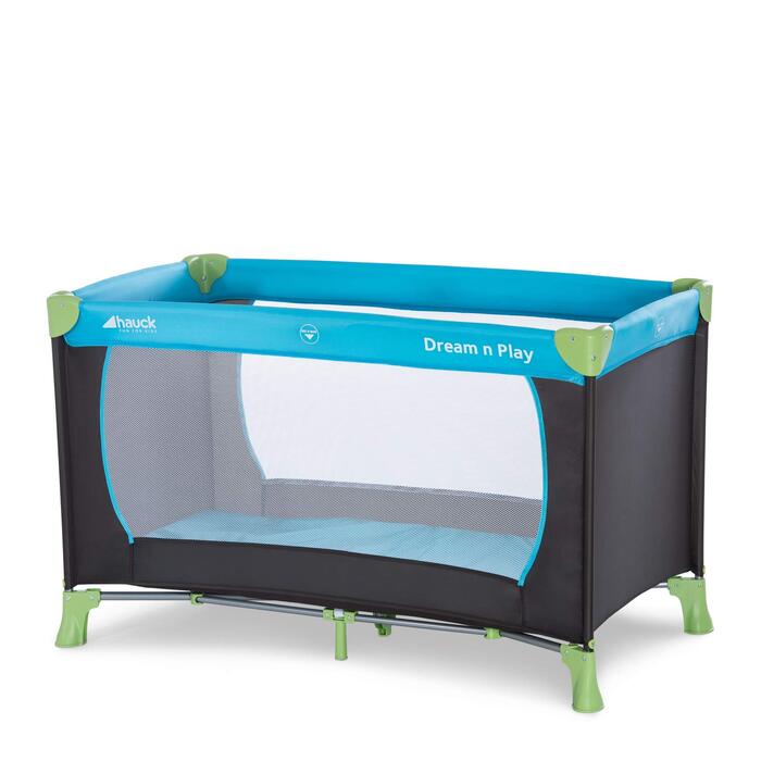 Дитяче дорожнє ліжечко Hauck Dream N Play, складане, з народження до 15 кг, 120x60 см, з сумкою, синє
