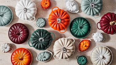 Le Creuset Cocotte Rhone, горщик з емальованого чавуну, 4 л, білий з мідним ручками