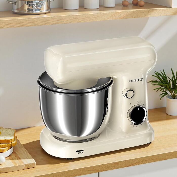 Кухонна машина-міксер з двома чашами 2.5L+3L, 10 швидкостей, 1500W, з набором аксесуарів для випічки та приготування їжі