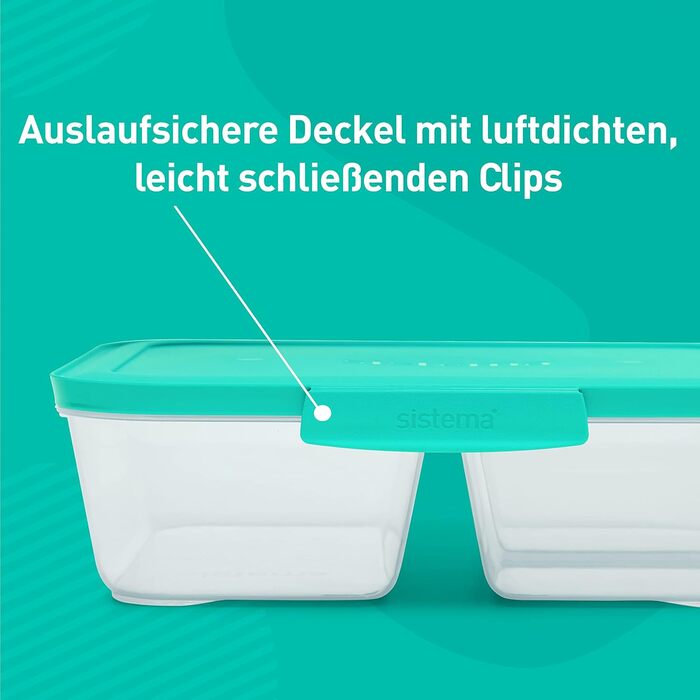 Набір контейнерів для їжі Nest IT Meal Prep | 5 шт, 1.9 л, 3 відділення, зелені