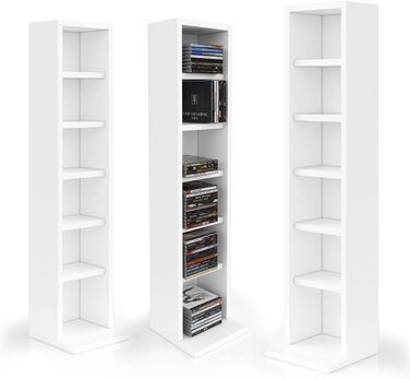 Стелаж для CD Vicco, білий, 21 x 91.8 см, окремий
