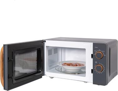 Мікрохвильова піч Russell Hobbs RHMM713G ручна, 17 л, 700 Вт, скандинавський стиль, сіра