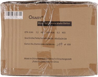 Торшер арочний Osasy, вінтажний, чорний-золотий, метал, регульований плафон, E27, 60 Вт, 165 см, для вітальні, для читання