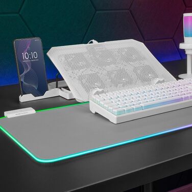 Охолоджуюча підставка для ноутбука Mars Gaming MNBC-Ultra, 140мм вентилятор, RGB Chroma, 5 рівнів нахилу, для ноутбуків до 18