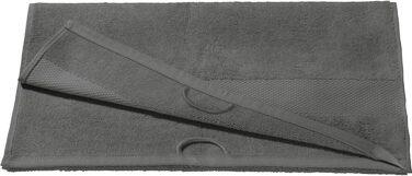 Рушники Erwin Müller Sindelfingen 6 шт. махрові, 50x100 см, антрацит, придатні для кип'ятіння