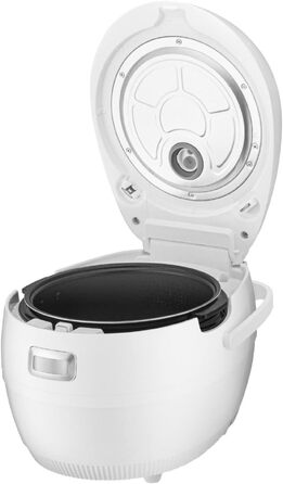 Мультирісварка та пароварка Cuckoo CR-1020F, 1.8 л, 890 Вт, 14 програм, таймер, функція автоочищення, біла