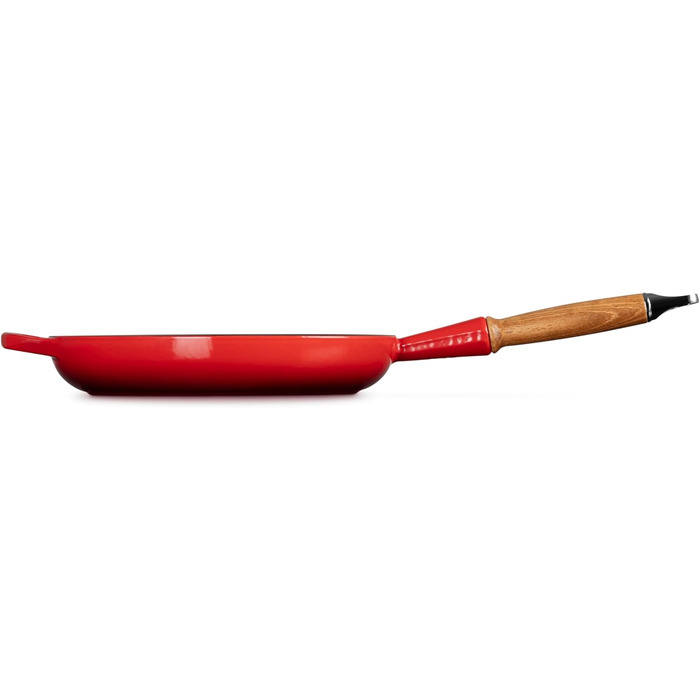 Сковорода Le Creuset Signature з чавуну з дерев'яною ручкою, 24 см, Kirschrot (Вишневий)