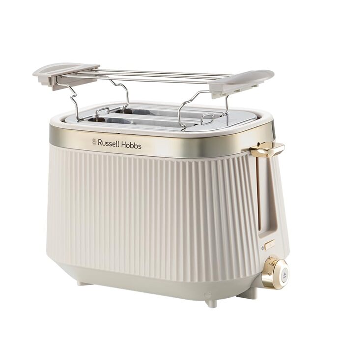 Тостер Russell Hobbs Brontë Stone на 2 тости, 6 режимів, кремовий - 26761-56