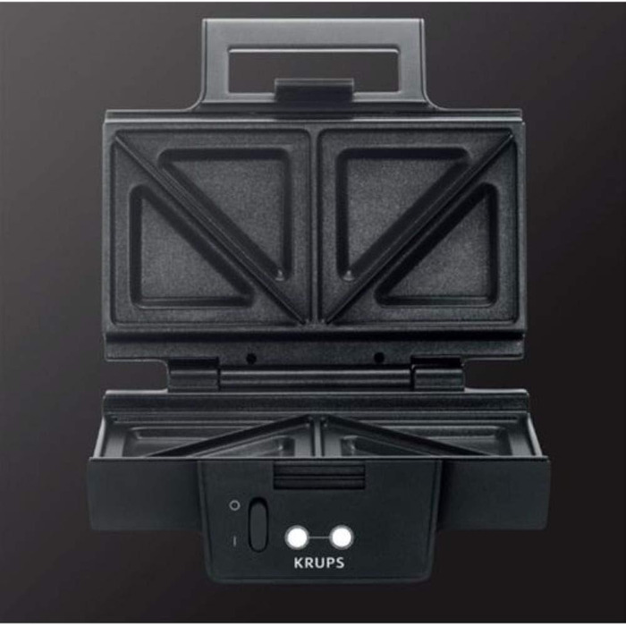 Sandwichmaker Krups FDK451: приготування тостів у формі трикутника, антипригарне покриття, 850 Вт