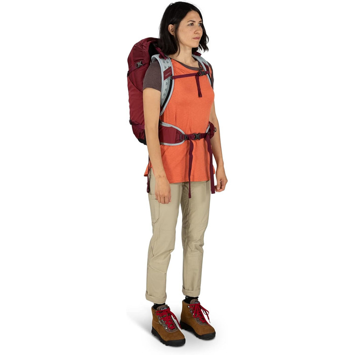 Рюкзак Osprey Hikelite 28 л червоний Sangria, розмір M-L, для туризму