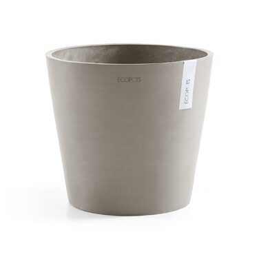 Квітчар Ecopots Taupe: великий горщик для квітів, 40x40x34.8 см